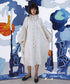 Frill Collar Jacquard Dress